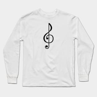 Treble Clef Symbol Long Sleeve T-Shirt